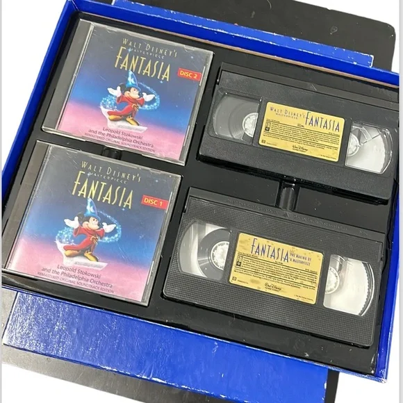 Walt Disney's Fantasia Deluxe Collector's Edition Set VHS DVD BOOK Certificate - Picture 8 of 10